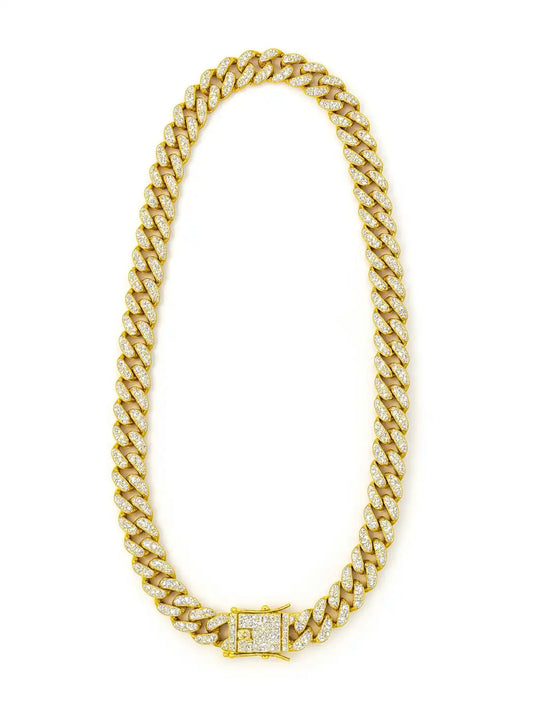 Gold chain necklace with a clasp 