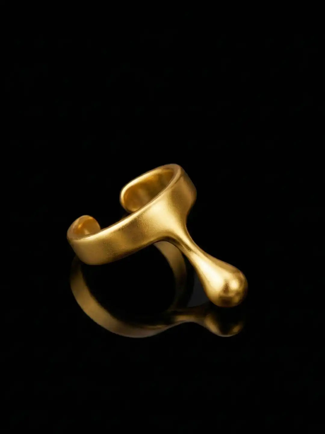 24k Gold Plated Jewellery Gravity Drop Ear Cuff