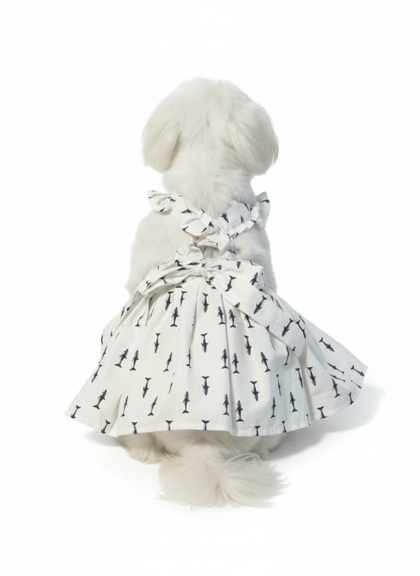 Sharky Waves Pet Dress