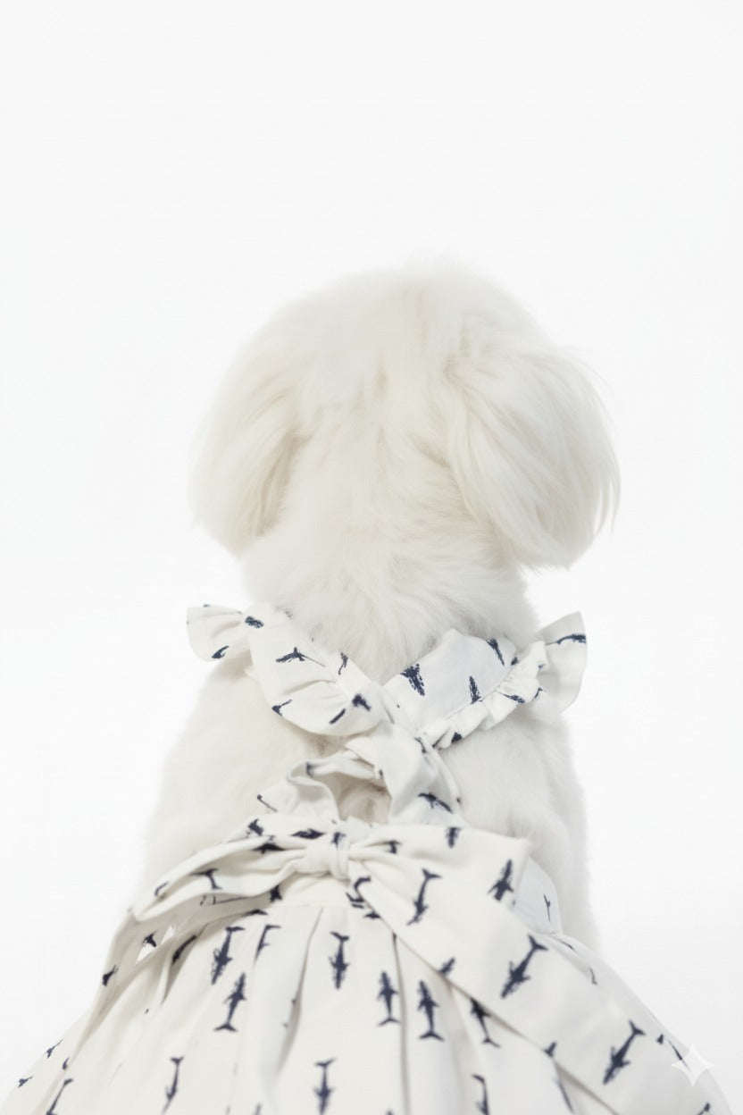 Sharky Waves Pet Dress