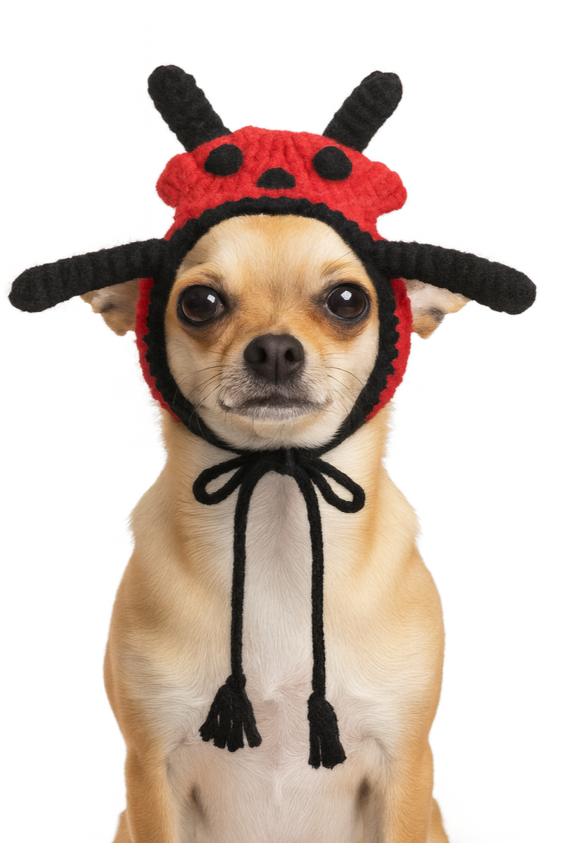 Ladybug Handmade Crochet Hat