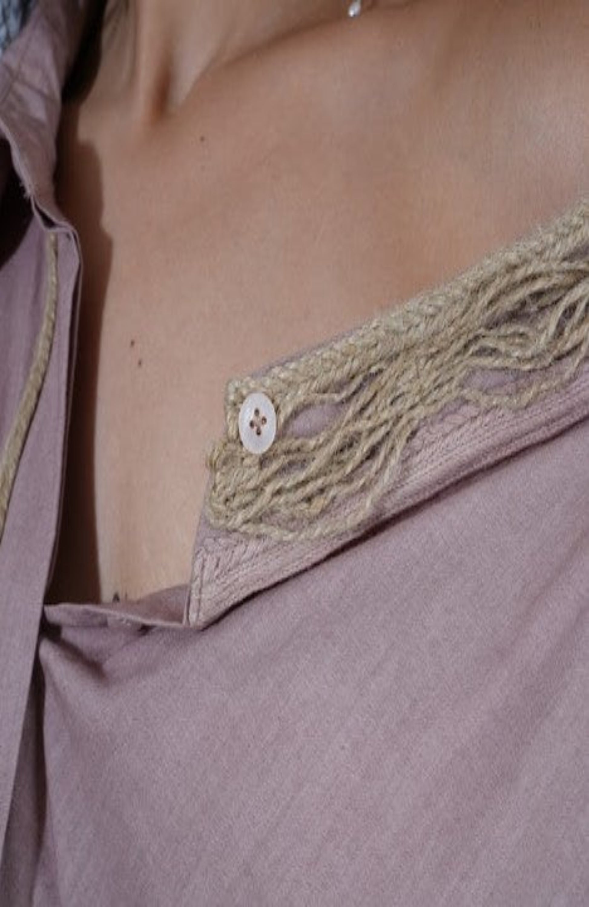 Moonpetal Dress : Close-up of a beige with intricate lace detailing - near Earth object| Women Dresses | Pret Clothes | nEo Clothes