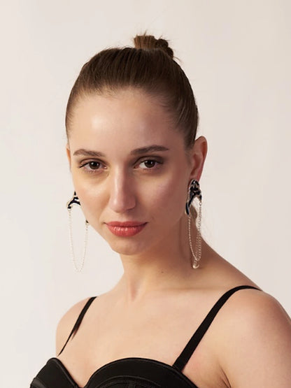 Silver Plated Earrings Orbit Muse Earrings