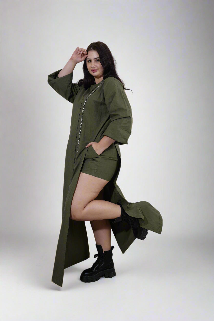 Military Green Orbit Trail Co-Ord Set - Pret Clothes by nEo Near Earth Object