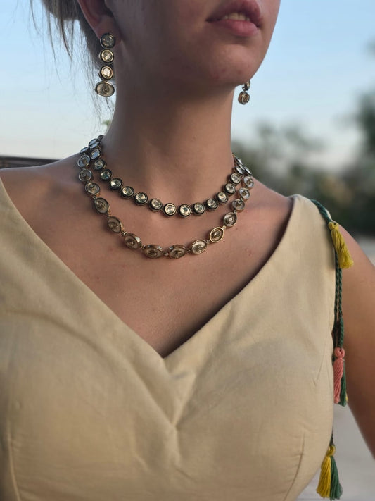 Rajsi Noor Set  Necklace & Earrings - Heritage Jewelry by nEo