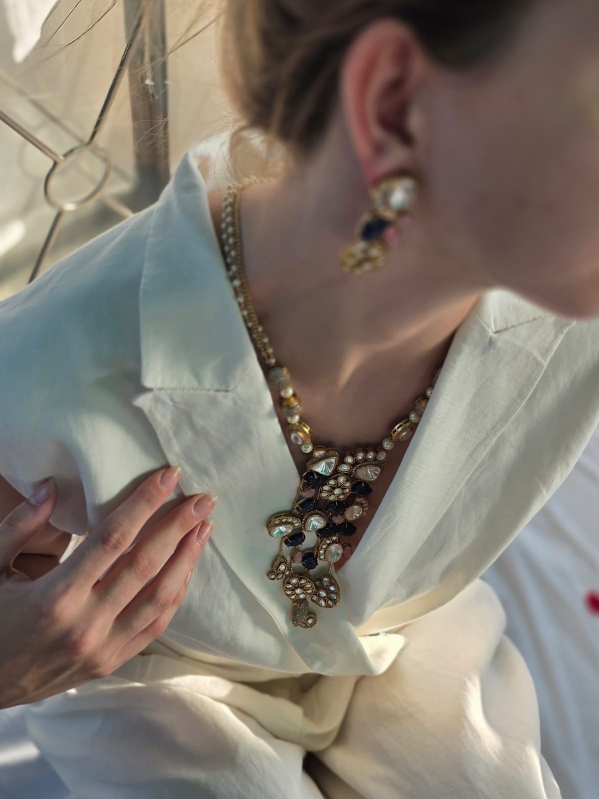 Regal Dynasty Set Necklace & Earrings - Heritage jewelry by nEo
