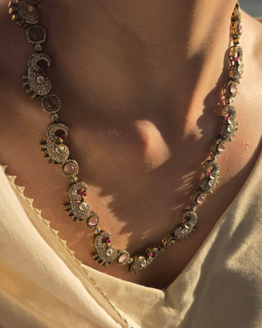 Regal Heirloom Set Necklace & Earrings - Heritage Jewellery by nEo