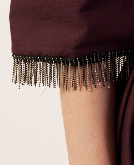 Close-up of a Coca Cola with beaded fringe  | Women Dresses | Pret Clothes | nEo Clothes.