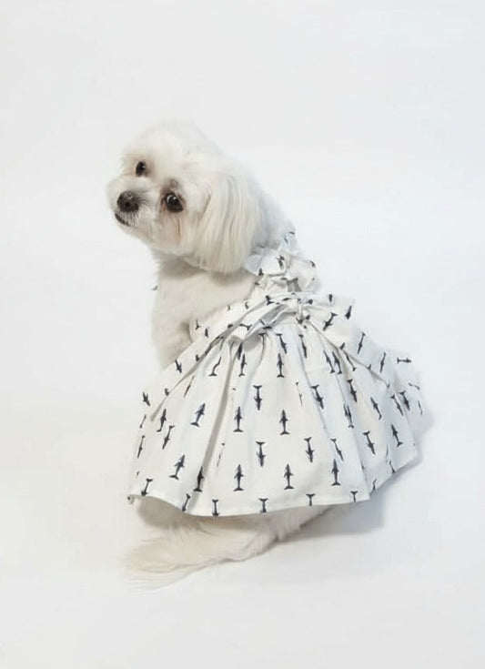 Sharky Waves Pet Dress