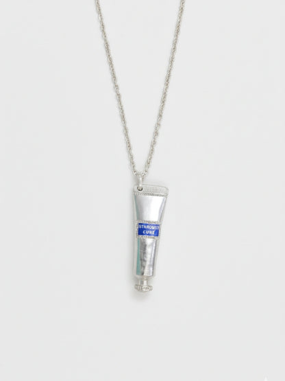 Silver Long Chain Tooth Past Necklace Jewellery Stardust Cure