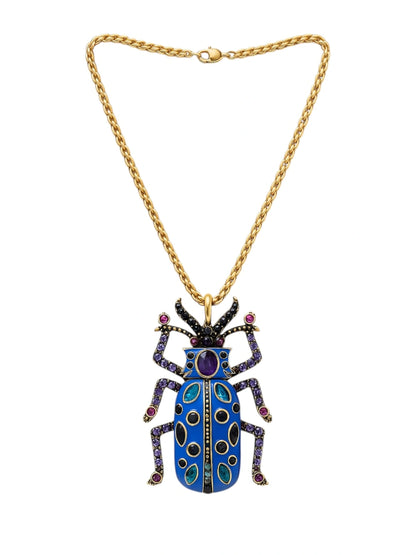 24k Gold Plated Jewellery Stellar Stag Amulet