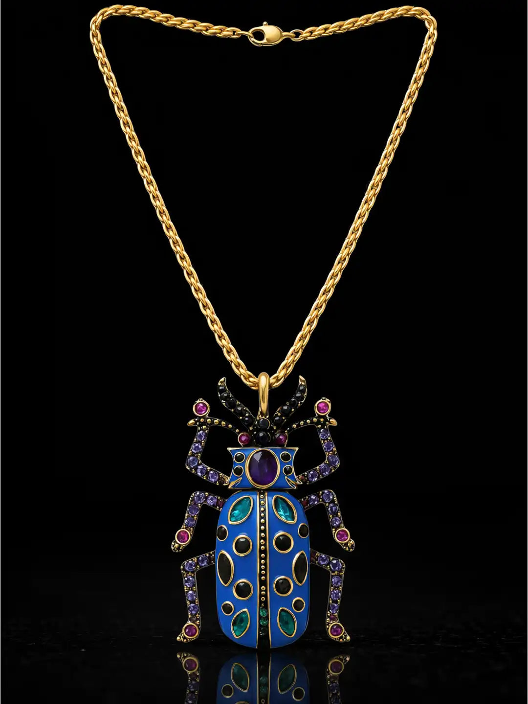 24k Gold Plated Jewellery Stellar Stag Amulet