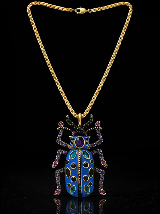 24k Gold Plated Jewellery Stellar Stag Amulet