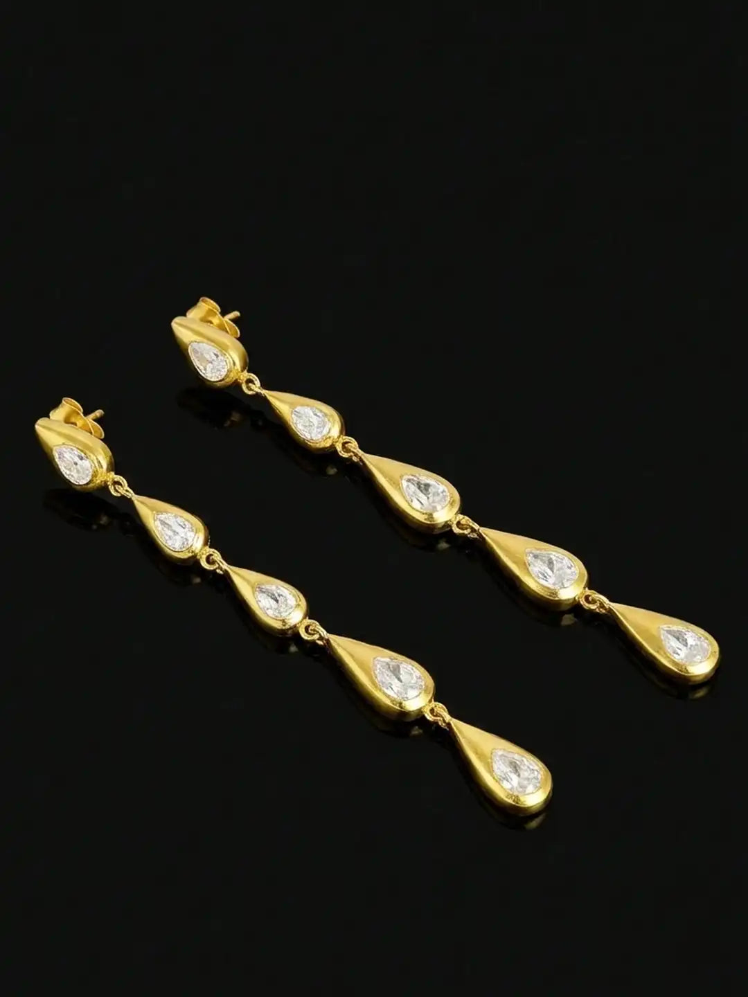 24k Gold Plated Earrings Tears of Titan Earrings