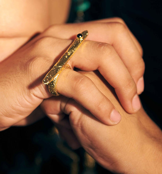 Obsidian Ember Ring (Man)