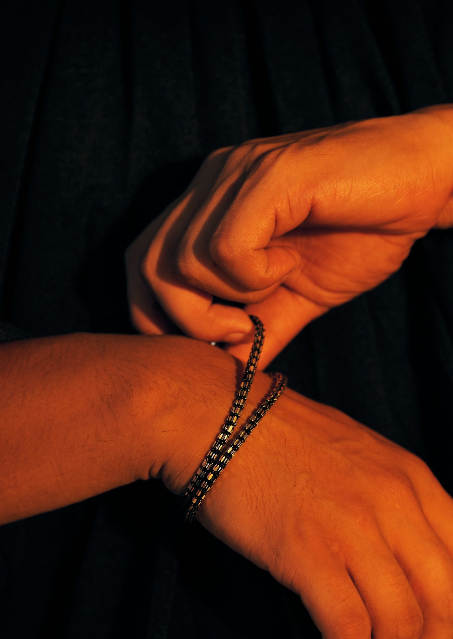 Noir Chain Bracelet (Man)