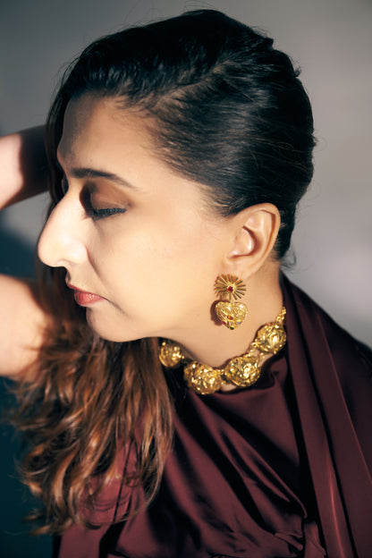 Cinderhalo Earrings