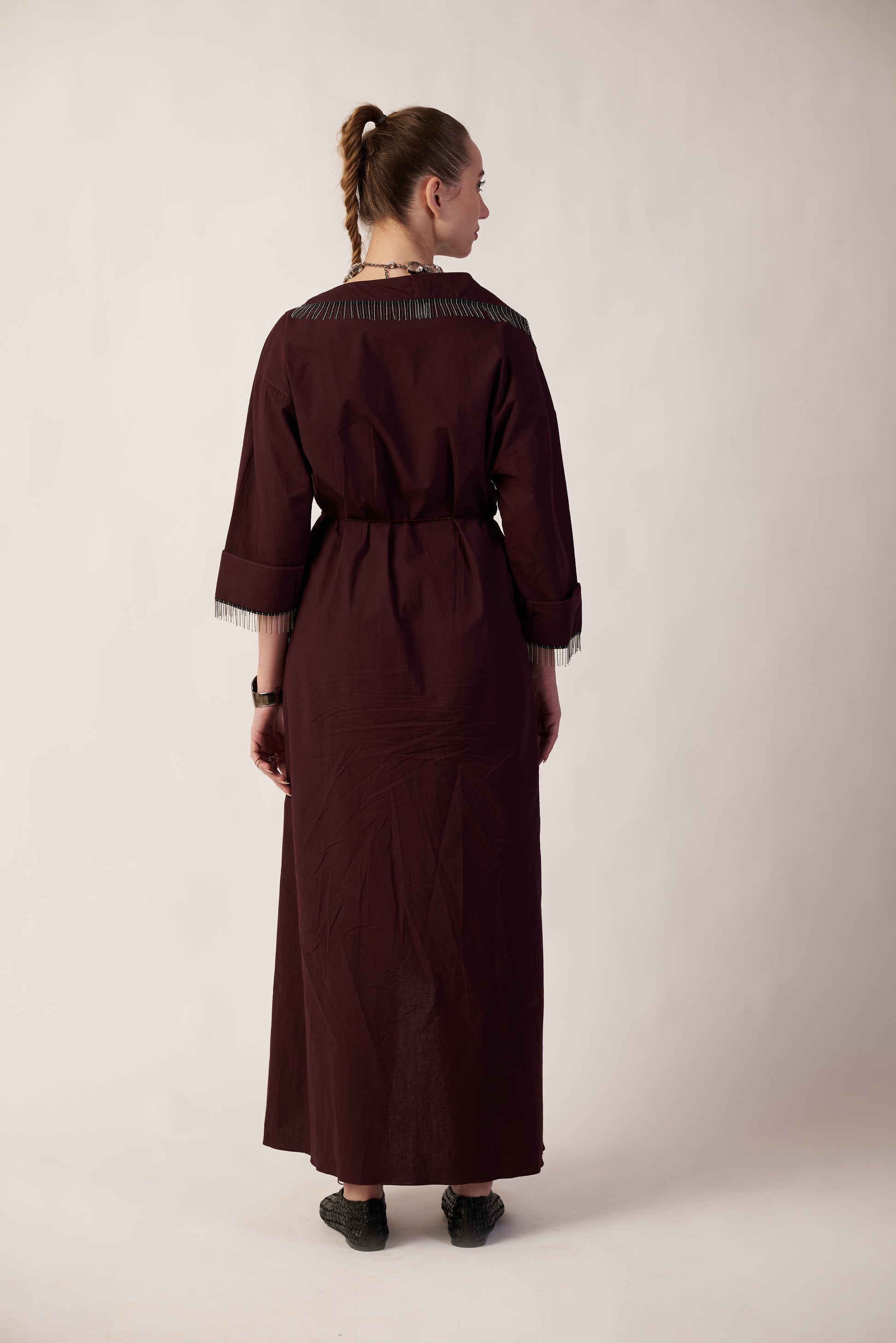 Woman wearing a long  Coca Cola dress with a belt  | Women Dresses | Pret Clothes | nEo Clothes.