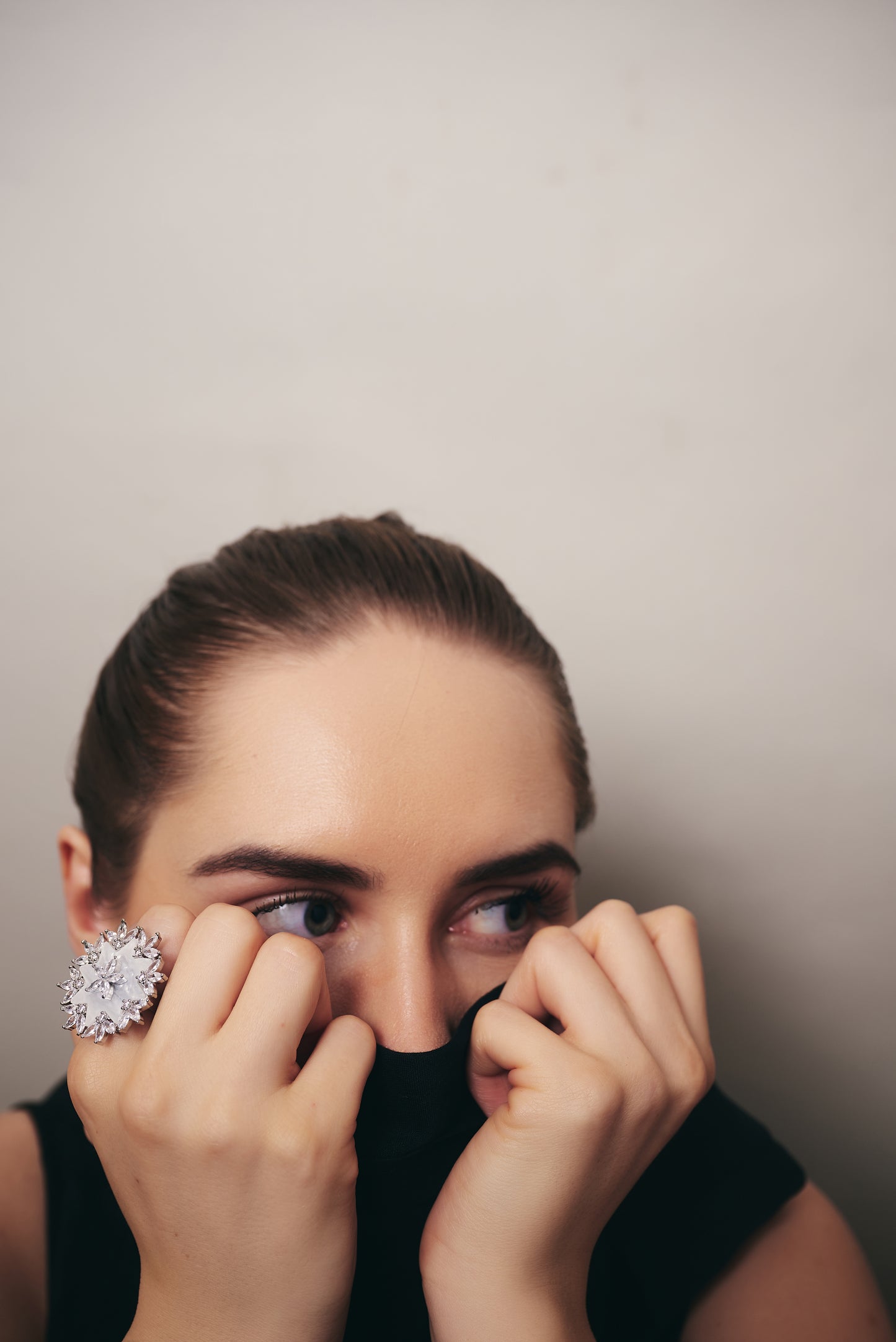 Moonlit Flora Ring