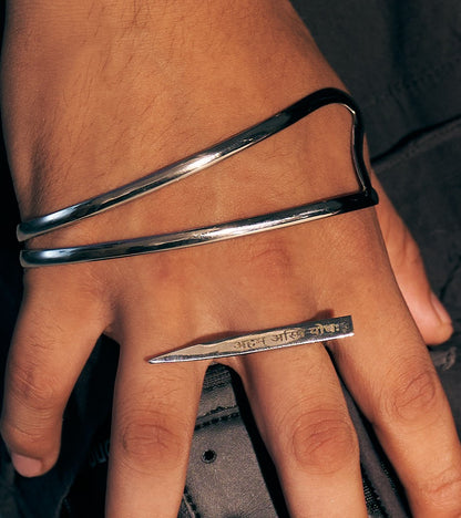 Combatant Silver Handpiece (Man)