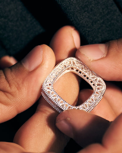 Silver Crescent Ring (Man)
