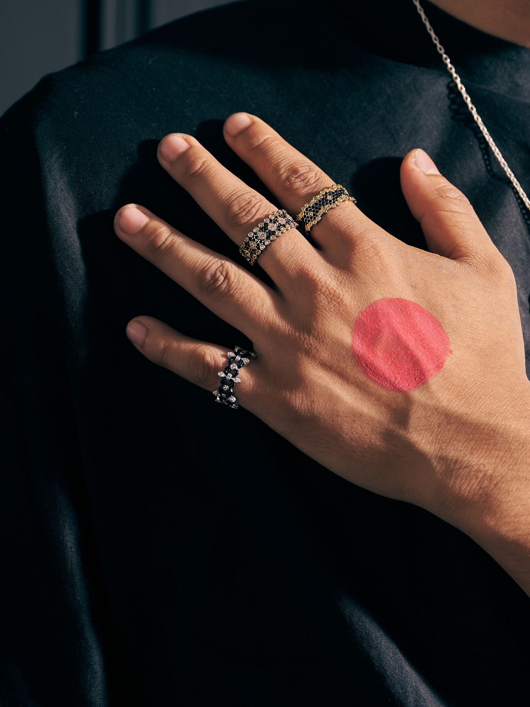 Midnight Blossom Ring (Man)
