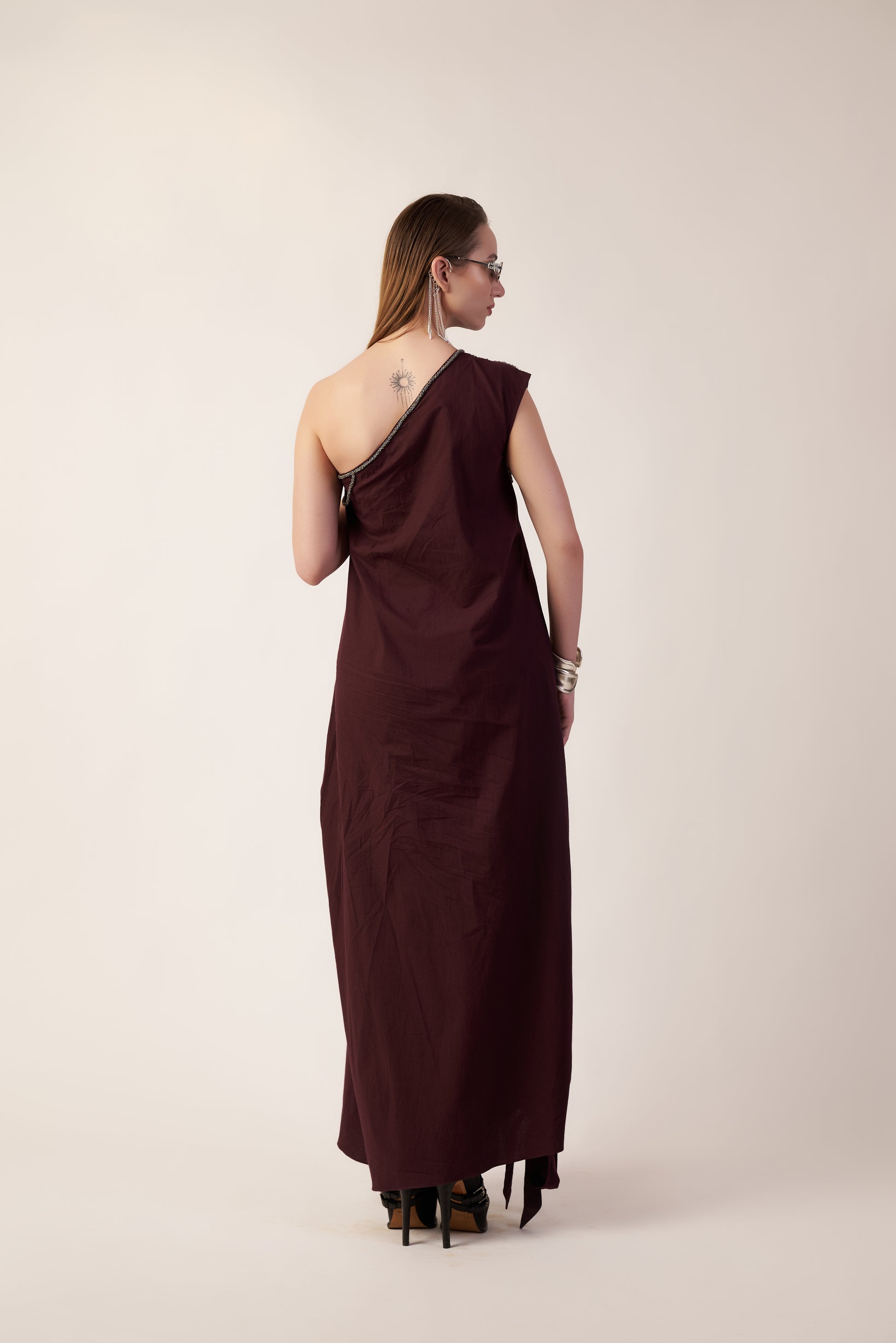 Woman wearing a Coca Cola one-shoulder dress on| Women Dresses | Pret Clothes | nEo Clothes.