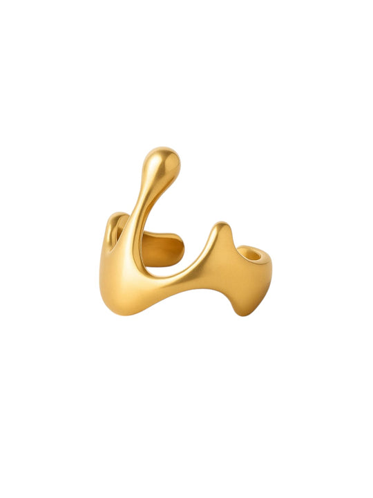 Gold ring with a unique design | Statement  Rings  | neo jewelry 