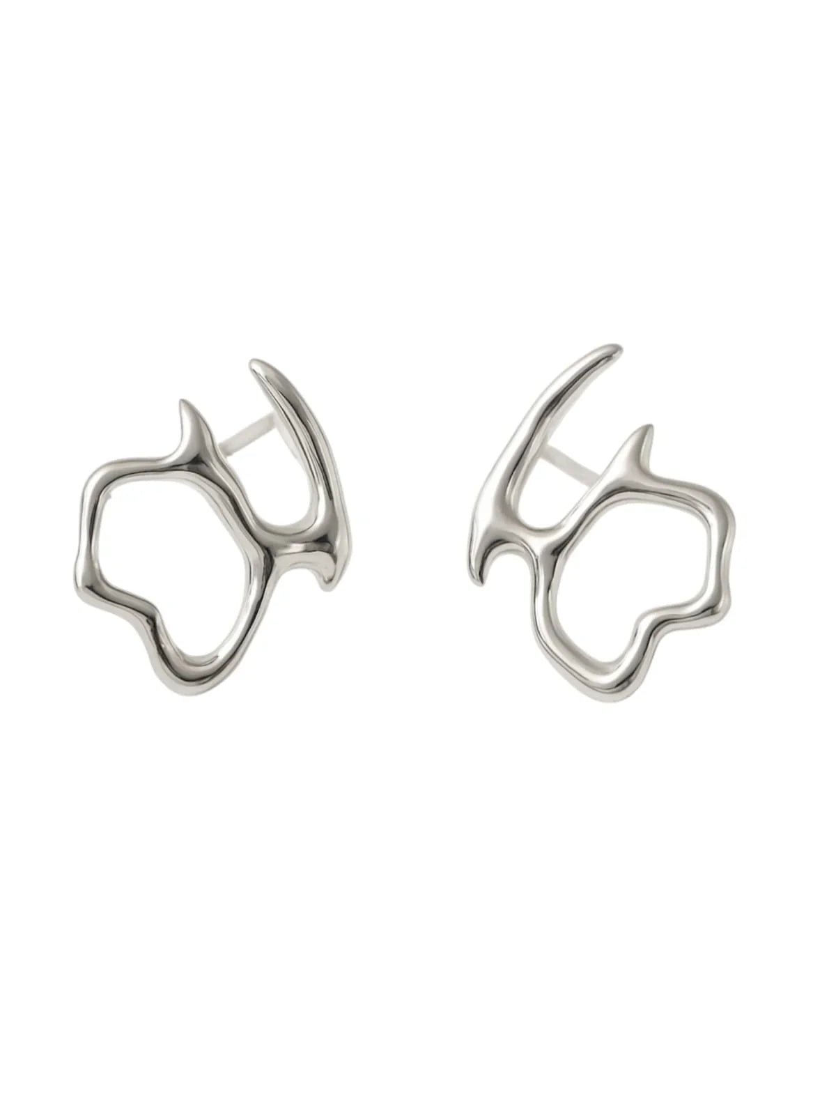 Pair of silver earrings | Statement Earrings | neo jewelry 