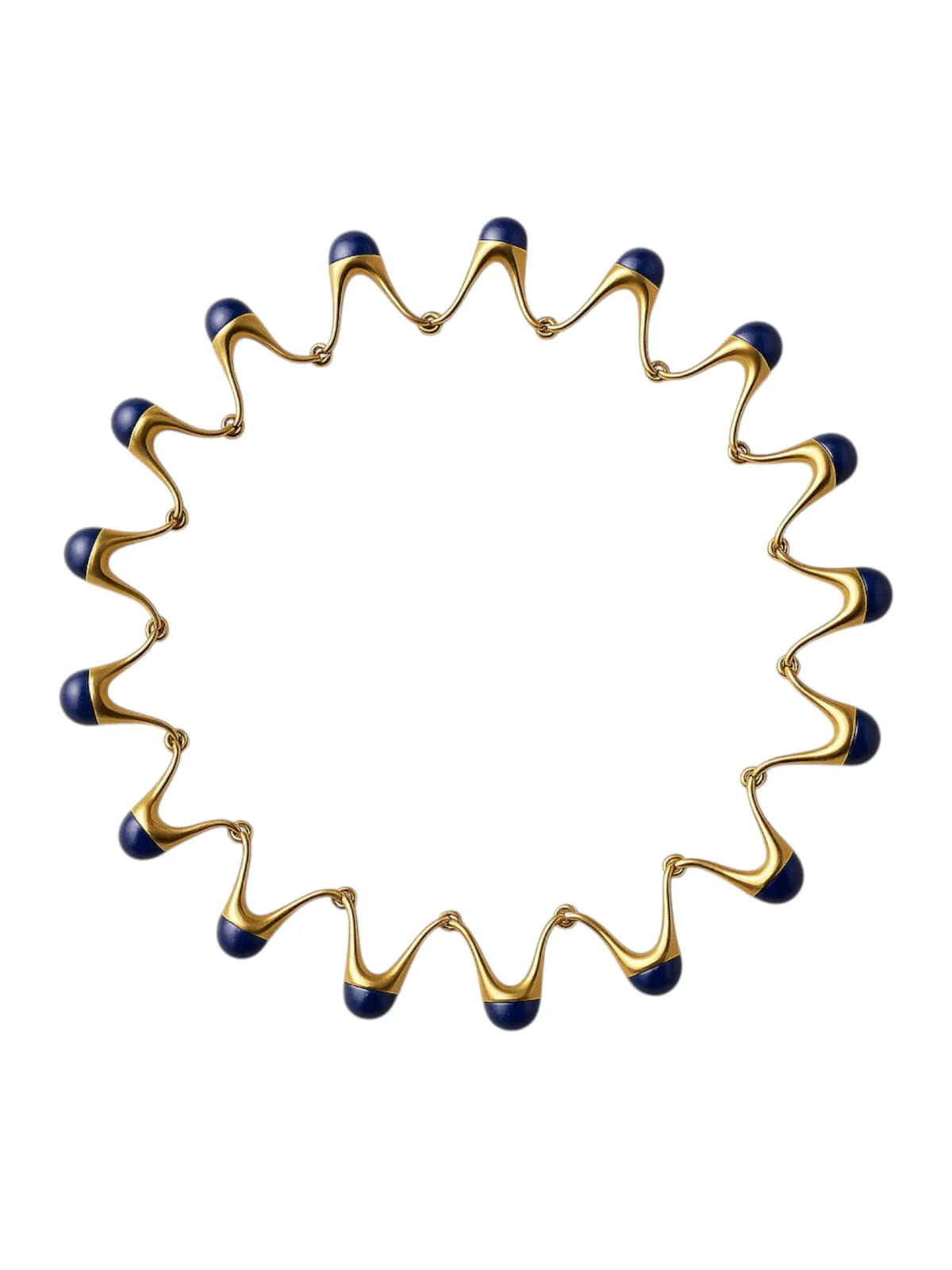 Gold and blue Necklace  | Statement Necklace & Chokers  | neo jewelry 