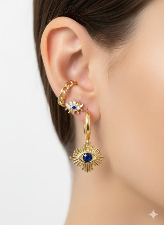 Starlit Gaze Earrings - (Stack of 3)