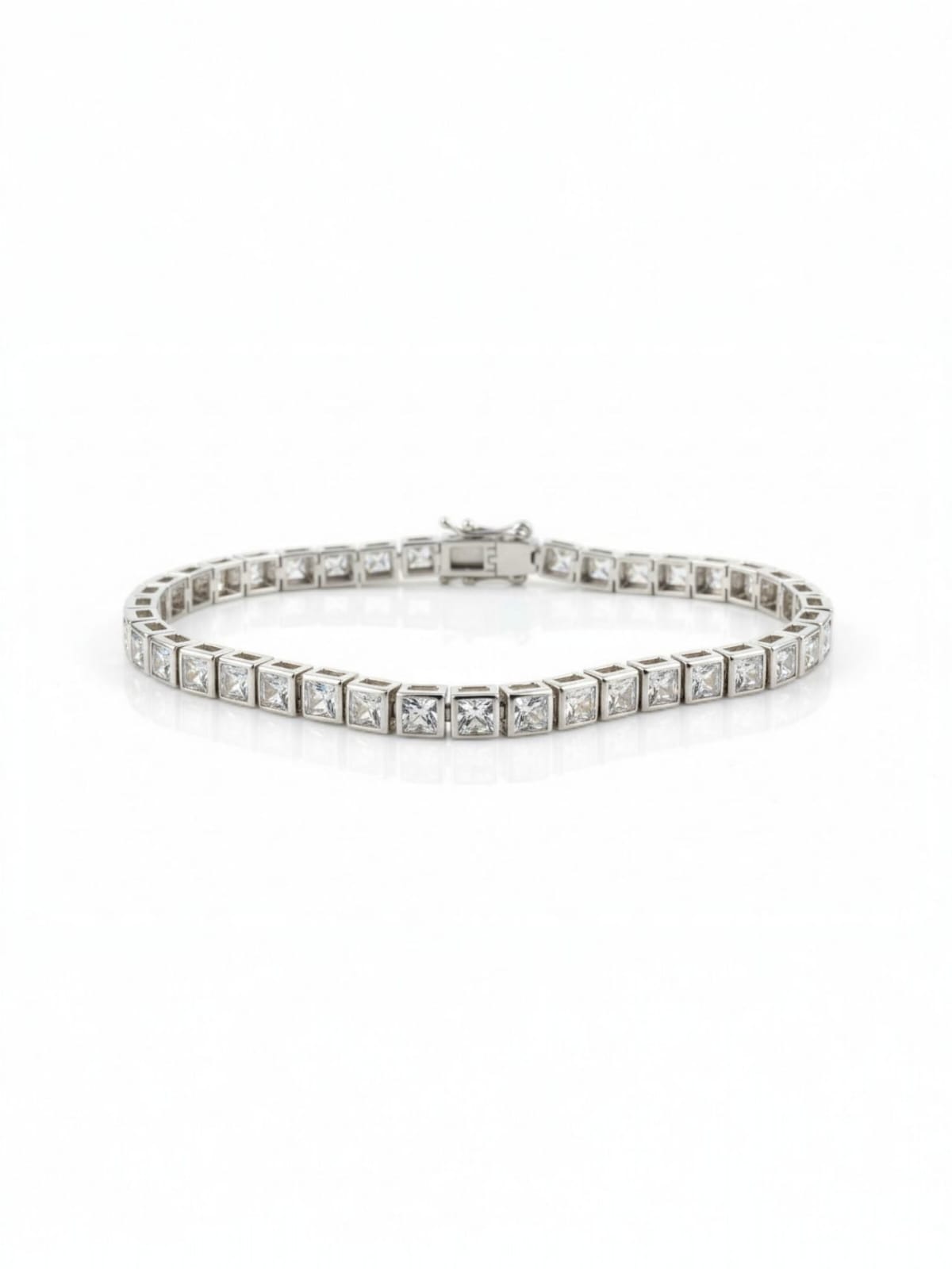 Sterling Princess Halo Bracelet