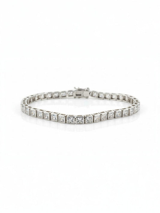 Sterling Princess Halo Bracelet