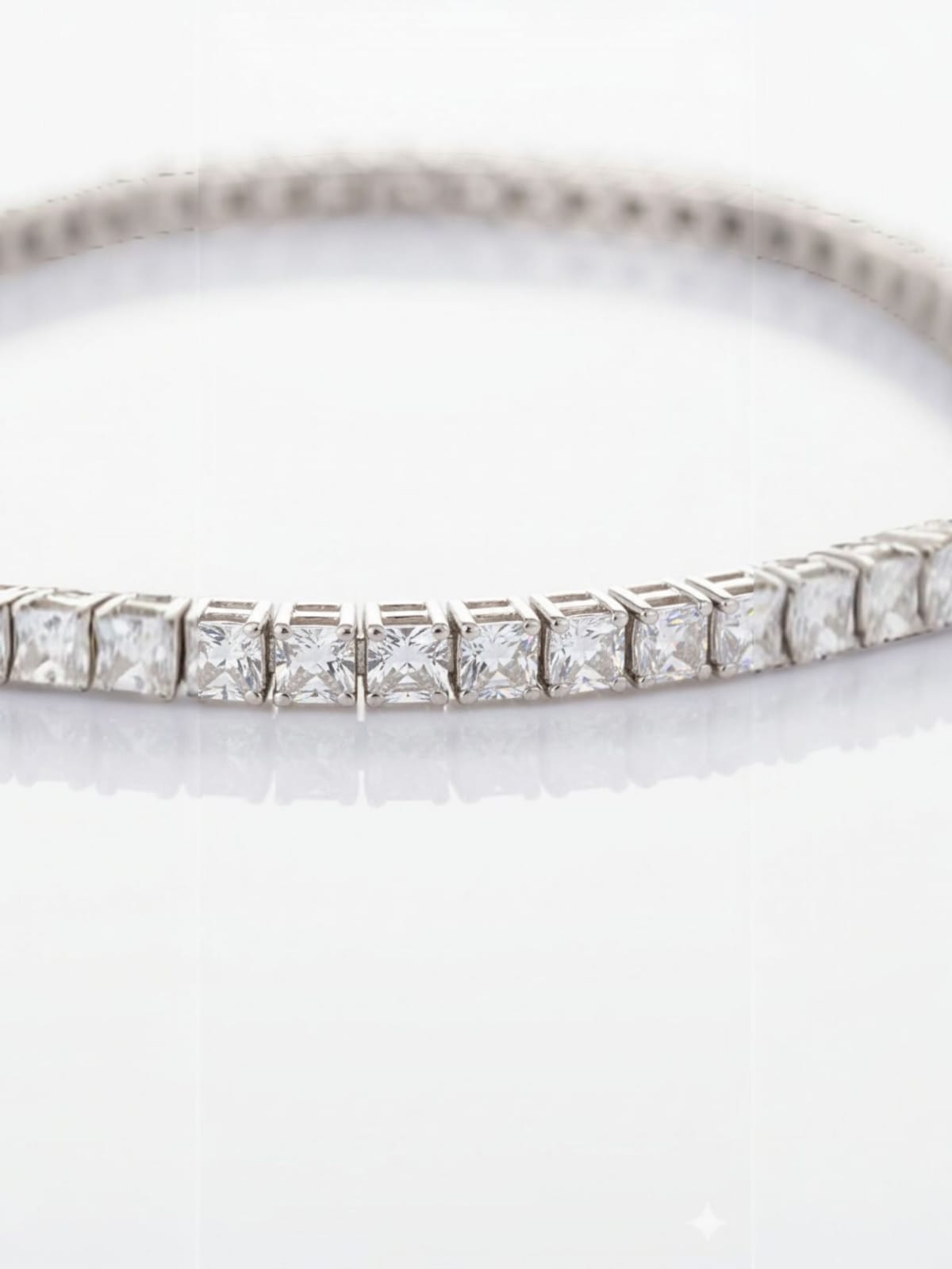 Sterling Princess Halo Bracelet