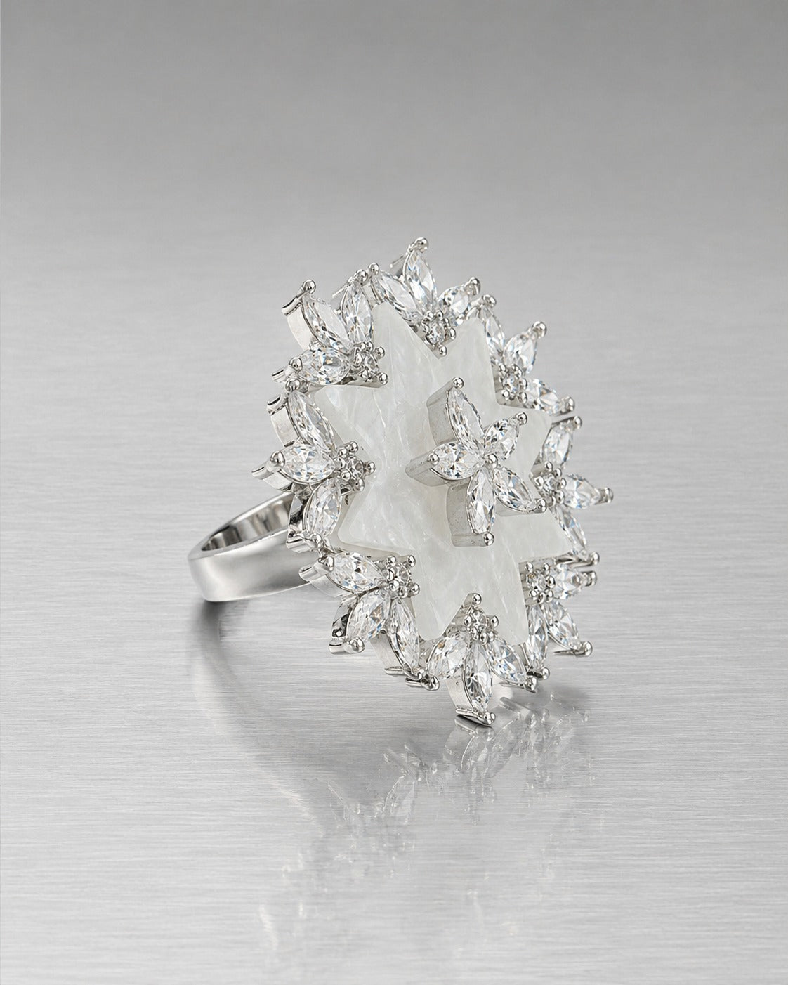 Moonlit Flora Ring