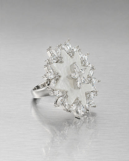 Moonlit Flora Ring