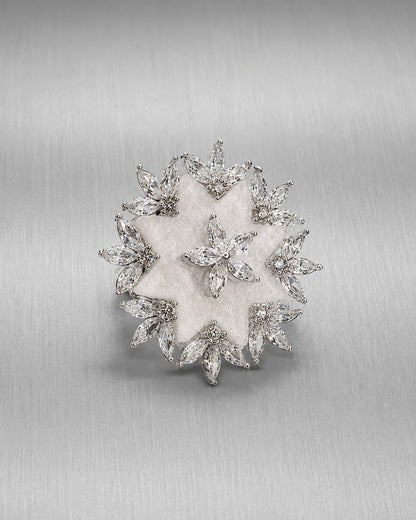 Moonlit Flora Ring