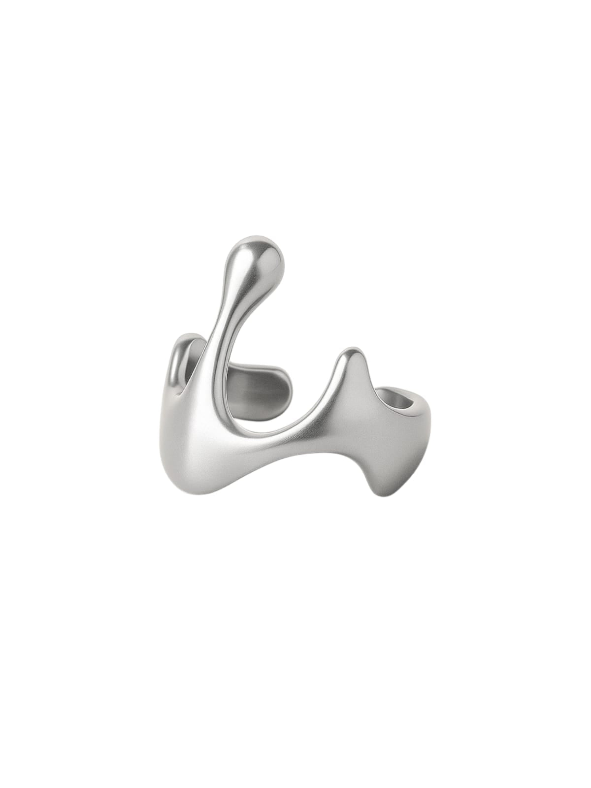 Silver ring with a unique design | Statement Ring | Asymmetrical Ring  | neo jewelry 