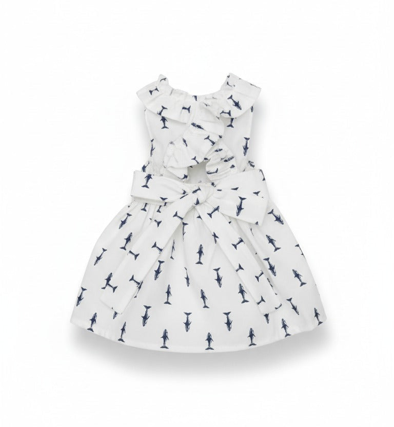 Sharky Waves Pet Dress