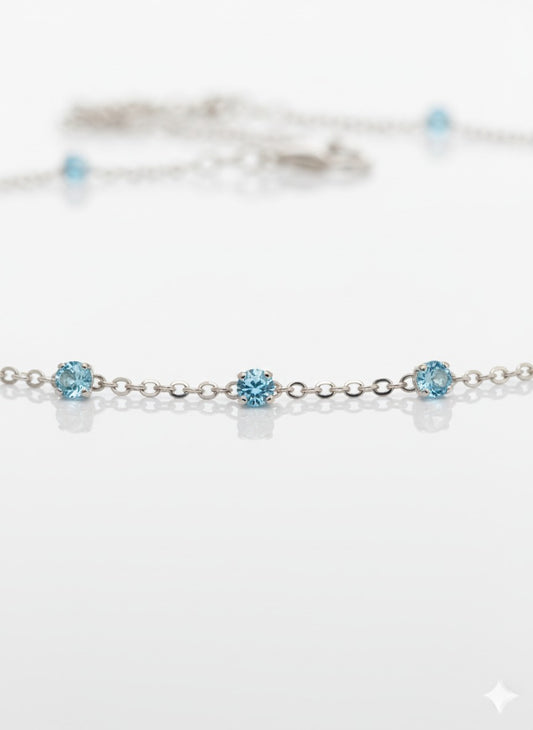 Aqua Orbit Necklace