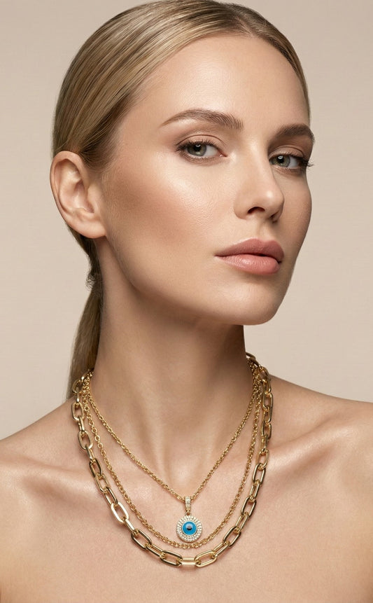 Orbit Guardian Necklace Layers