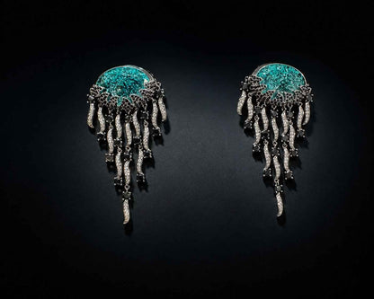 Moonlit Cascade Earring