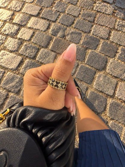 Midnight Mosaic Ring