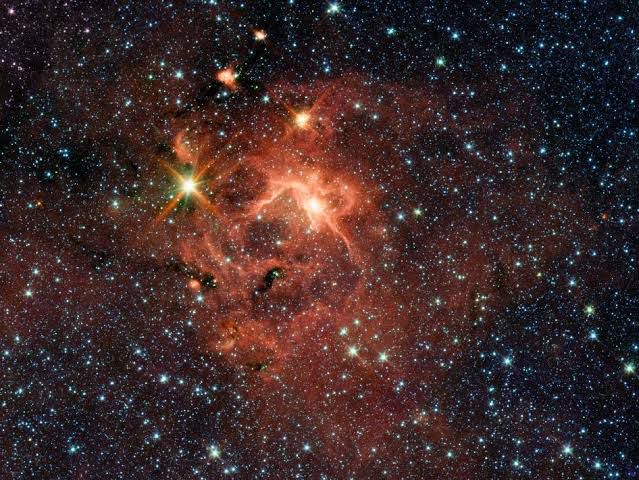 Star-forming region in space with bright nebula and stars. | Statement Ring | Asymmetrical Ring  | neo jewelry 