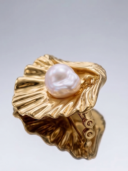 Cosmic Shell Brooch